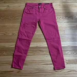 Pink Banana Republic skinny jeans size 28